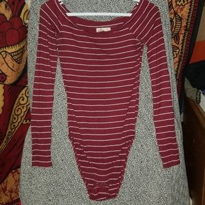 Ribbed long sleeve one peice